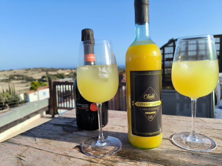 2 glaces Citraki Spritz with sea view